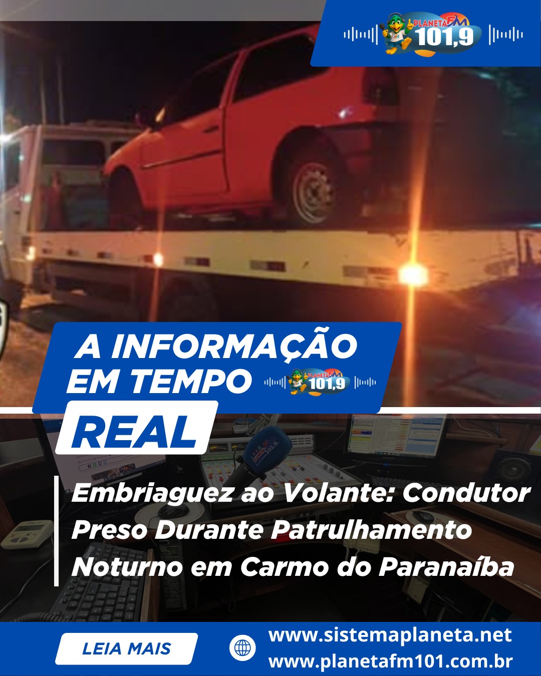 Embriaguez ao Volante: Condutor Preso Durante Patrulhamento Noturno em Carmo do Paranaíba