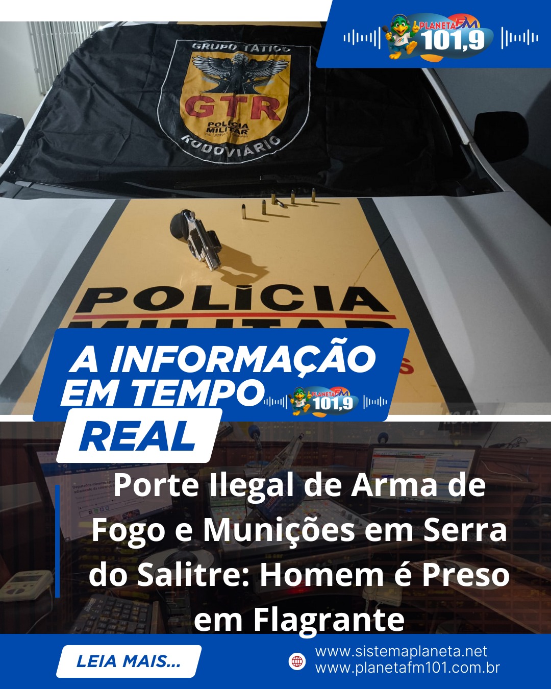 Porte Ilegal de Arma de Fogo e Munições em Serra do Salitre: Homem é Preso em Flagrante