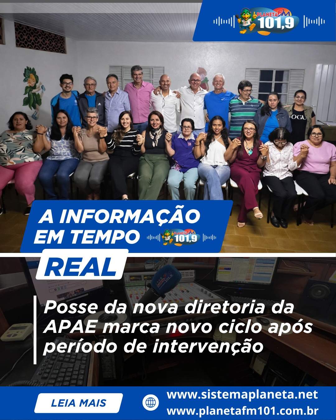 Posse da nova diretoria da APAE marca novo ciclo após período de intervenção