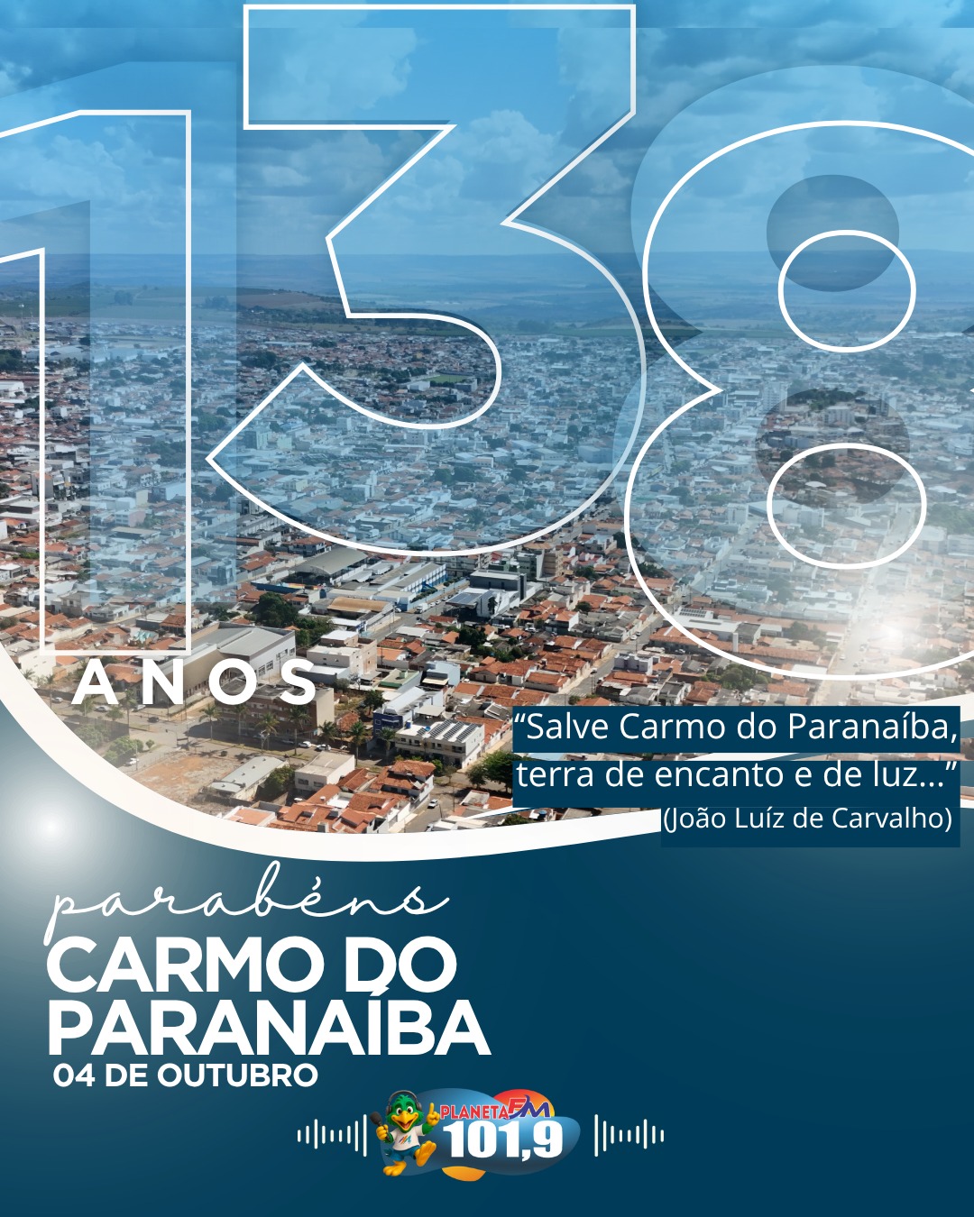 Carmo do Paranaíba comemora seus 138 anos de história com um grande desfile!