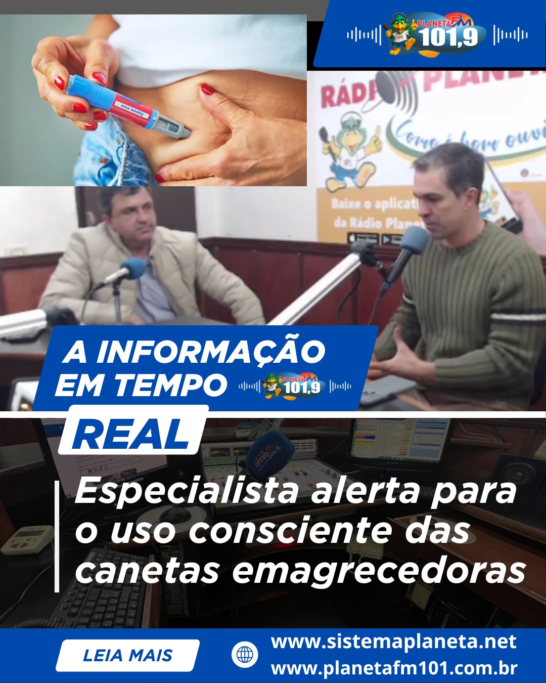 Especialista alerta para o uso consciente das canetas emagrecedoras